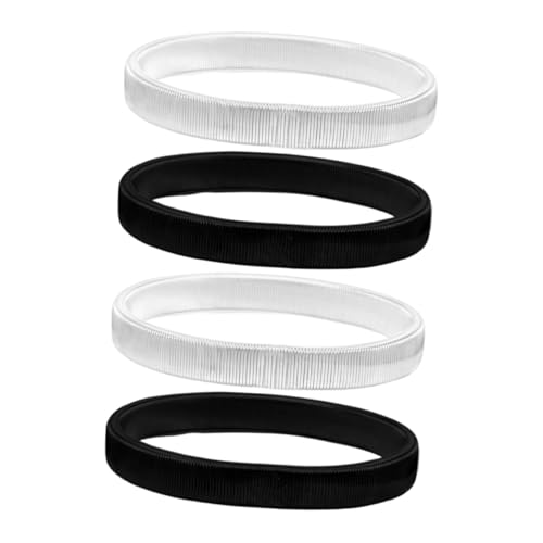 AKOOSY 4 Stück Elastische Ärmelhalter Armbänder Klobige Wickelarmreifen Strapazierfähige Hemdärmelbänder Für Damen Und Herren Modisches Design Für Tägliche Nutzung Und Besondere von AKOOSY