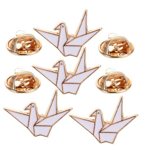 AKOOSY 4stücke Origami-anstecknadeln Cartoon-pins Aus Zinklegierung Accessoires Für Rucksäcke Und Kleidung Metall-broschen Zum Aufstecken von AKOOSY