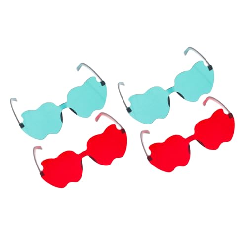 AKOOSY 4 Stück Teiliges Äpfel-förmige Randlose Sonnenbrillen Leichte Partybrille Uv-schutz Bunte Festivalbrillen für Weihnachten Karneval Fasching AKOOSY 4 Stück Teiliges Äpfel-förmige Randlose Sonnenbrillen Leichte Partybrille Uv-schutz Bunte Festivalbrillen für Weihnachten Karneval Fasching von AKOOSY