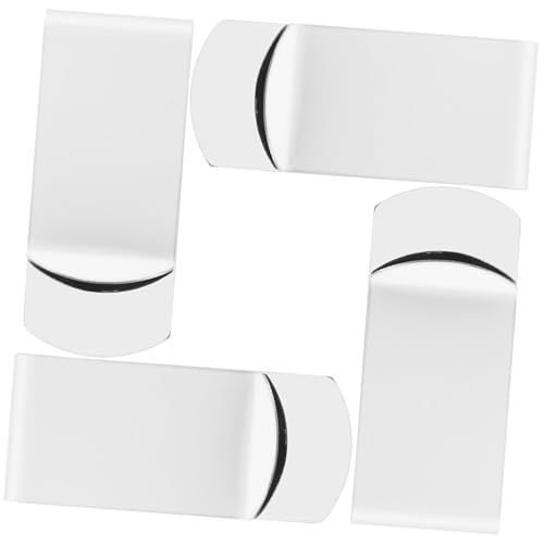 AKOOSY 4 Stück Teiliges Kompakter Geldklammern aus Edelstahl Praktischer und Tragbarer Clip für Bargeld Kreditkarten Schecks und Dokumente Robust Verschleißfest und Platzsparend für von AKOOSY