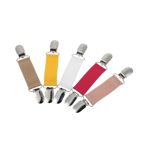 AKOOSY 5 Stück Teiliges Elastische Schulterriemen Clips Modisch Vielseitig Cardigan Button Schalhalter Schmuck für Damen Vielseitig Einsetzbar von AKOOSY