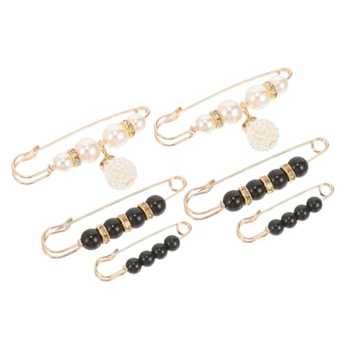 AKOOSY 6 Stück Teiliges Taillen Sicherheitsbroschen für Damen Verstellbarer Hosenbund Tightener Robuste Kleider Brosche zum Fixieren Elastischer Eleganter Halteclip für Röcke und Hosen von AKOOSY