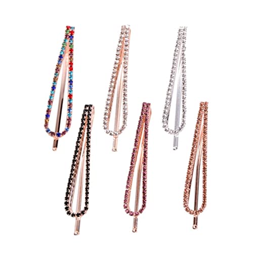 AKOOSY 6 Stück Teiliges U Förmige Haarspangen für Frauen und Mädchen Haarklammern Weiß Champagner und Silber Stilvolle Haaraccessoires mit Gutem Halt und Ansprechendem Design von AKOOSY