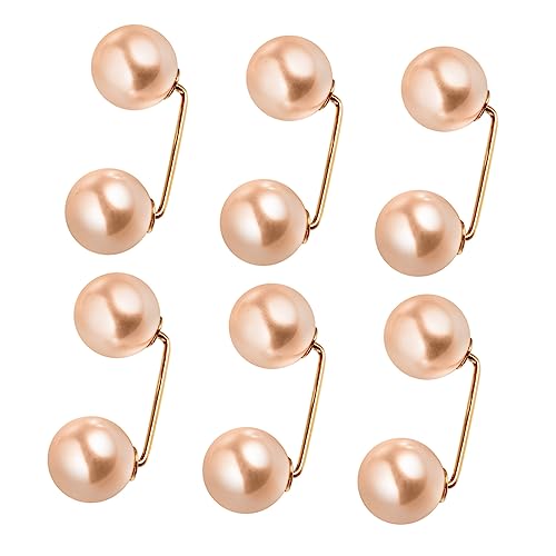 AKOOSY 6Stücke Faux Pearl Broschen Sicherheitsnadeln für Damen Schal Knöpfe Rock Clips Design zur Vermeidung von Körperfreilegung Langlebige von AKOOSY