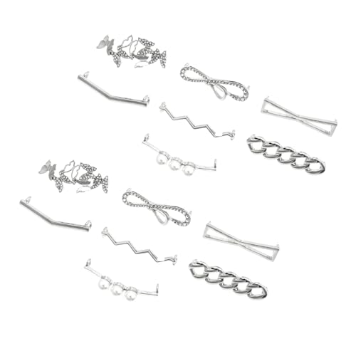 AKOOSY 7 Paare Strass Schnürsenkel Verschluss aus Legiertem Metall Kreative Schuhclips für Damen Vielseitige DIY Schuhdekoration Passend für Sportschuhe Sneaker Stiefel Modische von AKOOSY