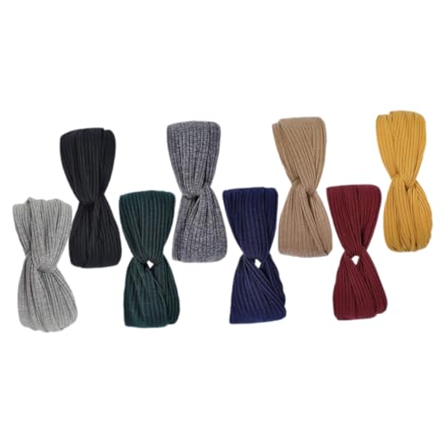 AKOOSY 8 Stck Teiliges Elastische Turban Stirnbänder für Damen Atmungsaktive Schweißabsorbierende Sport Haarbänder Flexibel Angenehm Geeignet für Yoga Laufen und Fitness Vielseitig und von AKOOSY