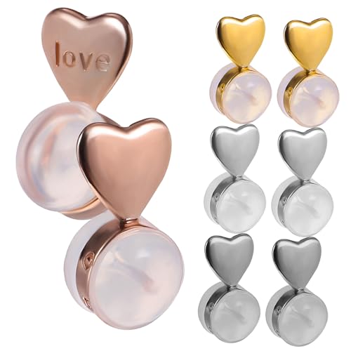 AKOOSY 8 Stück Herzförmige Silikon Ohrringverschlüsse für Ohrstecker Verstellbare Sichere Ohrring Lifters Leichte Ohrstopper Ersatz für DIY Schmuck und Reparatur AKOOSY 8 Stück Herzförmige Silikon Ohrringverschlüsse für Ohrstecker Verstellbare Sichere Ohrring Lifters Leichte Ohrstopper Ersatz für DIY Schmuck und Reparatur von AKOOSY