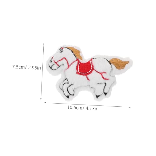AKOOSY 8stücke Plüsch Pferd Anhänger Zum Basteln Von Broschen Diy-tieranhänger-zubehör Für Taschen Schals Kleidung Dekoration Broschen-bastelmaterial von AKOOSY