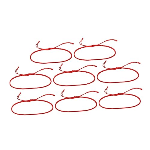 AKOOSY 8stücke Rotes Diy Armband Geflochtenes Armband Aus Ropem Handgefertigt Für Männer Und Frauen Langlebig Und Elegant Perfektes Accessoire Für Modische Anlässe von AKOOSY
