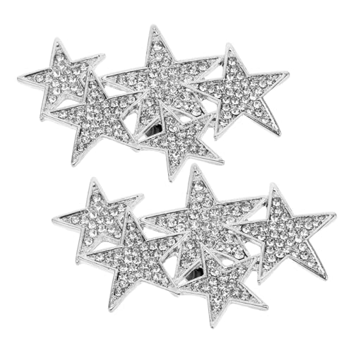 AKOOSY Abnehmbare Glitzer Schuhclips Stern Design mit Strass Diy Dekorative Schuhschnallen für Damen High Heels Brautschuh Schmuck Langlebige Sternschuh Charms für Hochzeit und Party von AKOOSY