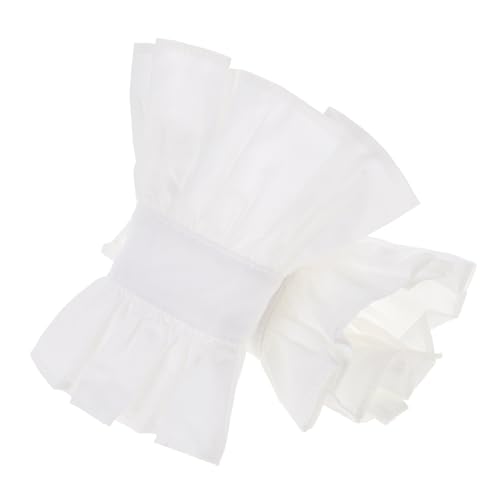 AKOOSY Fingerlose Spitzenhandschuhe Abnehmbare Falsche Ärmel Handgelenkmanschetten Für Damen Spitzenhandmanschetten Weiße Spitzenhandschuhe Armmanschettenarmband Falsche Lolita-ärmel von AKOOSY