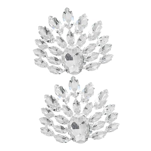 AKOOSY Abnehmbare Strass Schuhclips mit Funkelnden Schuhornamenten Stilvolle Schuhschnallen für High Heels Leichte und Langlebige Brautschmuck dekoration für Hochzeit Party und Festliche von AKOOSY