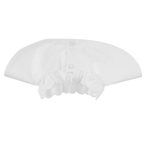 AKOOSY Abnehmbarer Fake Kragen Damen Spitzenkragen mit Verstellbarem Bindeband Vielseitig Tragbarer Halsschmuck und Schal Atmungsaktives Weiches Spitzenstoff accessoire zur von AKOOSY