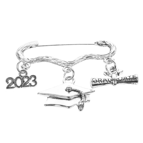 AKOOSY Abschlussbrosche mit Sicherheitsnadel Verarbeitung Praktische Anstecknadel für Kleidung Hüte und Rucksäcke Kreatives für Absolventen und Lehrer von AKOOSY
