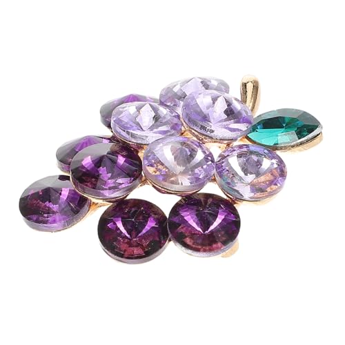 AKOOSY Alloy Glas Trauben Brosche Damen Anstecknadel für Jacken Hüte Kleidung Modische Stilvolle Frucht Corsage Sicherer Halt Langlebiges Design für Frauen und Mädchen von AKOOSY