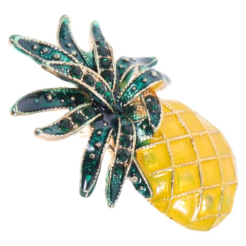 AKOOSY Anstecknadel Ananas Brosche Damen Modisch Langlebig Legierung Vielseitig für Kleidung Taschen Hüte für Persönliche Stilpartys von AKOOSY