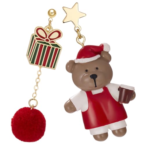 AKOOSY Asymmetrische Ohrhänger mit Flauschigem Bärenanhänger Leichte Damen Ohrringe Modischer Dangle Schmuck für Geburtstag Party für Freundin Familie AKOOSY Asymmetrische Ohrhänger mit Flauschigem Bärenanhänger Leichte Damen Ohrringe Modischer Dangle Schmuck für Geburtstag Party für Freundin Familie von AKOOSY