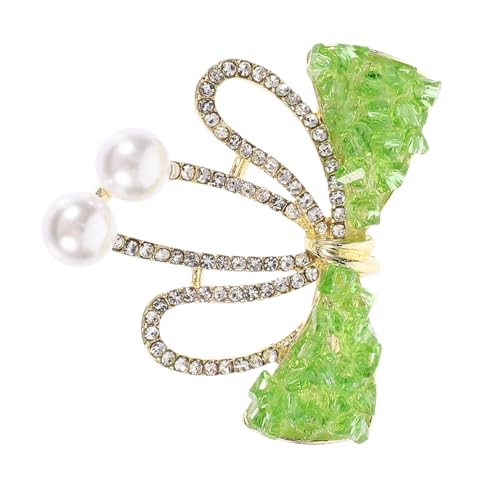 AKOOSY Ausgefallene Strasssteine Brosche Damen Bowknot Pin mit Funkelnden Kristallen Elegante Vintage stil Anstecknadel für Kleidung Kleider Schals und Jacken Modische Broschen für von AKOOSY
