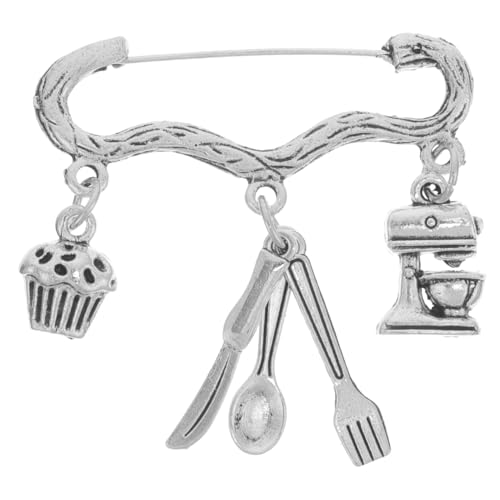 AKOOSY Backnadel in Kochdesign Brosche Aus Zinklegierung Dekorative Anstecknadel Für Frauen Handwerklich Gefertigt Langlebig Und Lichtbeständig Als Geschenk Für Bäcker Und Backbegeisterte von AKOOSY