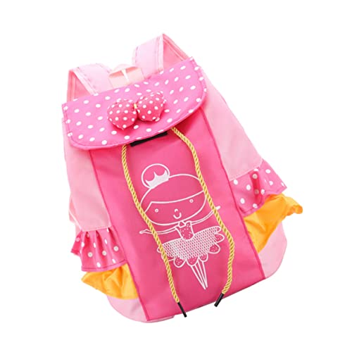 AKOOSY Ballett Tanz Rucksack Für Mädchen Oxford Stoff Anpassbare Schultergurte Praktische Schultasche Für Tanz Und Reisebedarf Pink von AKOOSY
