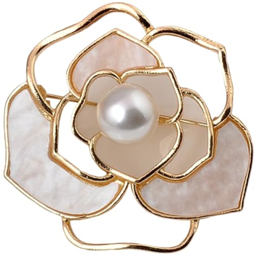 AKOOSY Blumenbrosche aus Langlebiger Legierung Dekorative Anstecknadel für Kleidung Hut und Schal Modische Brosche für Damen Eleganter Schmuck zur Outfit Veredelung von AKOOSY