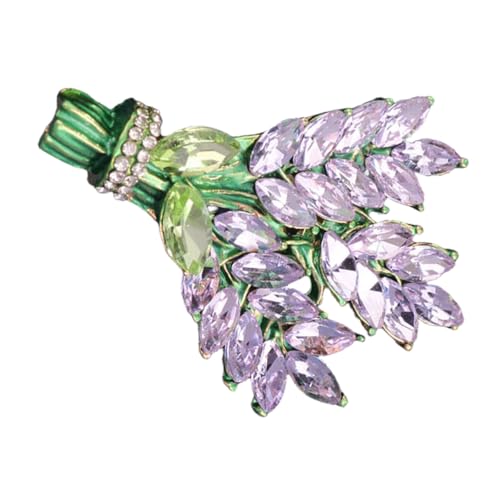 AKOOSY Brosche Dekorative Anstecknadel für Damen Blumenbrosche mit Strassverzierung für Kleidung Besondere Anlässe Langlebig Elegant von AKOOSY