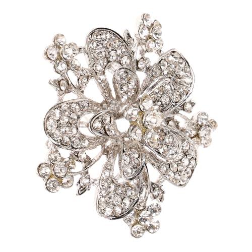 AKOOSY Strassbrosche Anstecknadel Für Damen Hochzeit Brautschmuck Broschennadel Mit Strass-dekor Für Kleidung Schals Und Hüte Corsage Für Partys von AKOOSY