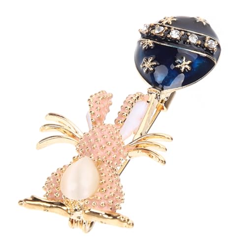 AKOOSY Bunny Brosche Damen Anstecknadel aus Langlebiger Legierung Modischer Hasen Design Lapel Pin für Business und Freizeit als zu Muttertag Ostern Neujahr und Geburtstagen von AKOOSY
