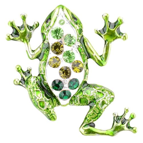 AKOOSY Bunte Frosch Brosche Pin für Damen Dekorative Anstecknadel für Kleidung Taschen und Besondere Anlässe Leicht und Tragbar Elegantes Tiermotiv von AKOOSY