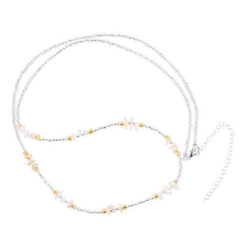 AKOOSY Bunte Stein Bauchkette Damen Verstellbar Leicht Körperkette Schmuck für Strand Bikini Party Boho Körperschmuck für Frauen Mädchen von AKOOSY