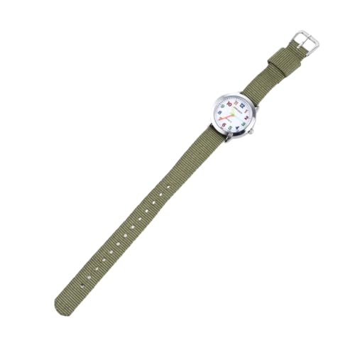 AKOOSY Cartoon Kinderuhr Sportuhr Nylon Armband Grün Verstellbare Quarzuhr Für Jungen Und Mädchen Für Kinder von AKOOSY