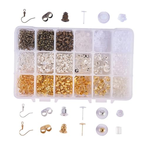 AKOOSY DIY Ohrstecker aus Sterling Ohrring Zubehör für Frauen Langlebige Ohrhaken und Ohrstopper Vielseitiges Schmuck Bastelset für Ohrringe und Reparatur AKOOSY DIY Ohrstecker aus Sterling Ohrring Zubehör für Frauen Langlebige Ohrhaken und Ohrstopper Vielseitiges Schmuck Bastelset für Ohrringe und Reparatur von AKOOSY