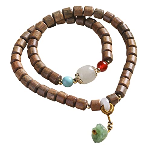 AKOOSY Damen Armband mit Jade Achat Perlen Verstellbar für Meditation Gebet Einzigartiges Handgelenkschmuckstück Handgefertigt Elegantes Design AKOOSY Damen Armband mit Jade Achat Perlen Verstellbar für Meditation Gebet Einzigartiges Handgelenkschmuckstück Handgefertigt Elegantes Design von AKOOSY