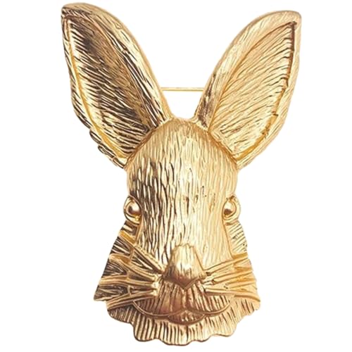 AKOOSY Damen Brosche Kaninchen Design Stabile Anstecknadel Modisches Accessoire für Kleidung Hüte Schals und Taschen Langlebig Vintage Tierbrosche für Alltag und Festliche Anlässe von AKOOSY