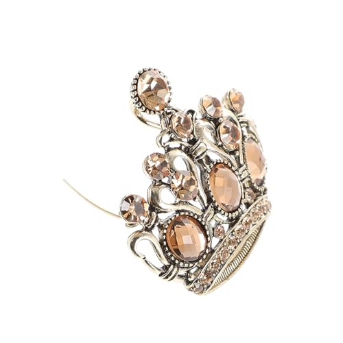 AKOOSY Damen Brosche Krone aus Legierung mit Funkelnden Strasssteinen Modisches Ansteckaccessoire für Kleidung Schals und Hüte Langlebig und Komfortabel Stilvoller Schmuck für Besondere von AKOOSY