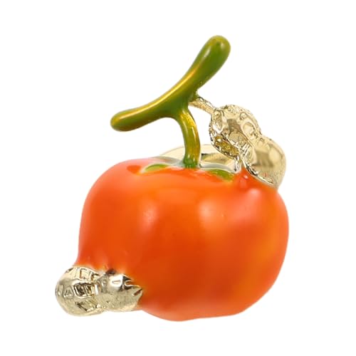 AKOOSY Persimmon Brosche für Damen Form Anstecknadel Zinklegierung Mehrzweck Kleidungsverschluss für Pullover und Schals Selbstgemacht Kleidungszubehör Dekoration von AKOOSY