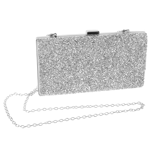 AKOOSY Damen Clutch Bag mit Funkelnden Strasssteinen Luxuriöse Abendtasche für Hochzeit und Party Leichte Handtasche mit Großem Fassungsvermögen Vielseitige Brauttasche für Festliche von AKOOSY