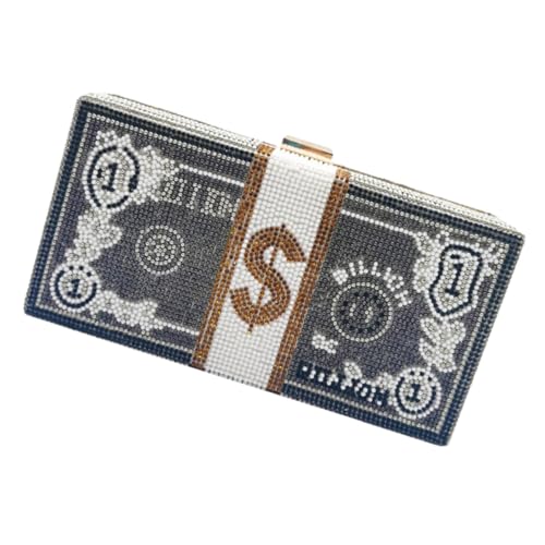AKOOSY Damen Clutch Tasche mit Strasssteinen Kleine Abend Handtasche Geräumige Dinner Bag für Party und Festliche Anlässe Modische Umhängetasche Geschenkoption AKOOSY Damen Clutch Tasche mit Strasssteinen Kleine Abend Handtasche Geräumige Dinner Bag für Party und Festliche Anlässe Modische Umhängetasche Geschenkoption von AKOOSY