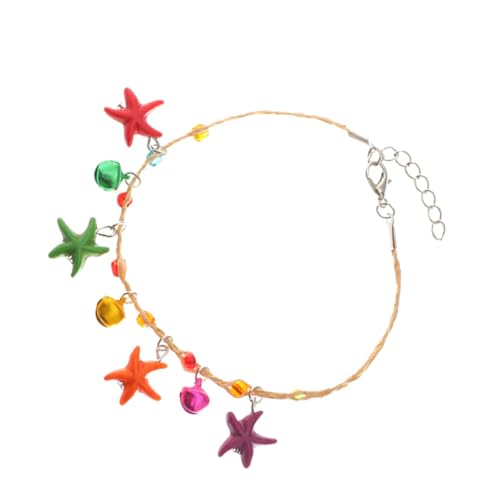AKOOSY Damen Fußkettchen Muschel Ankle Decor Strand Schmuck Geflochtenes Boho Armband Sommer Fußschmuck für Frauen und Mädchen Zufällige Farbe Zufällige Farbe von AKOOSY