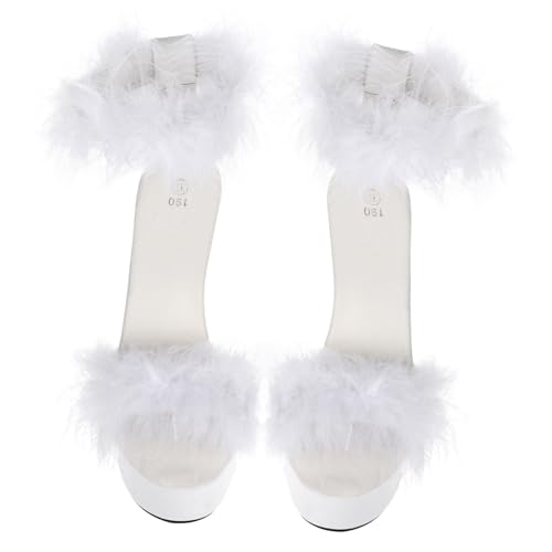 AKOOSY Federsandalen Mit Hohen Absätzen Für Damen Atmungsaktiv Und Verschleißfest Modische Sandalen Für Sommer Rutschfeste Sohle Langlebiges Design von AKOOSY