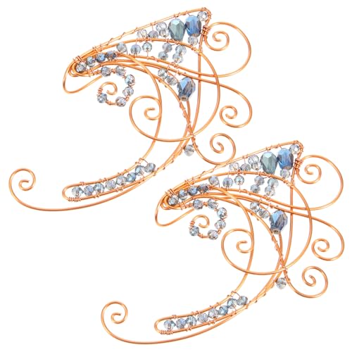 AKOOSY Damen Ohrschmuck Ohrmanschette Leicht Elegant Ohrclip Ohrklemme Ohrloch Handgefertigt Modisch Für Geburtstag Party Cosplay von AKOOSY