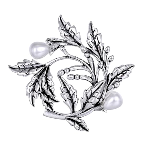 AKOOSY Damen Wreath Brosche aus Legierung Leichtes Design Modische Anstecknadel für Schal Kostüm Schmuckaccessoire Vintage Stil Vielseitig Tragbar von AKOOSY