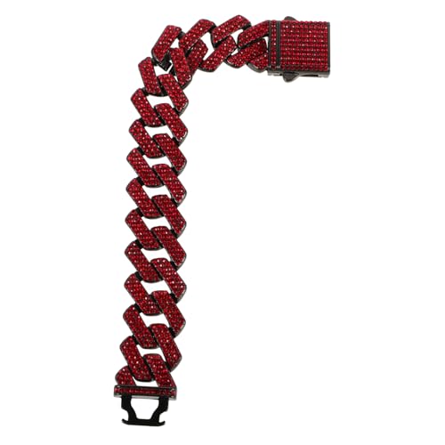 AKOOSY Diamantförmige Link Chain Hip Hop Armband aus Legierung für Männer und Frauen Modisches Langlebiges Schmuckaccessoire mit Federverschluss Vielseitig für Alltag und Besondere von AKOOSY