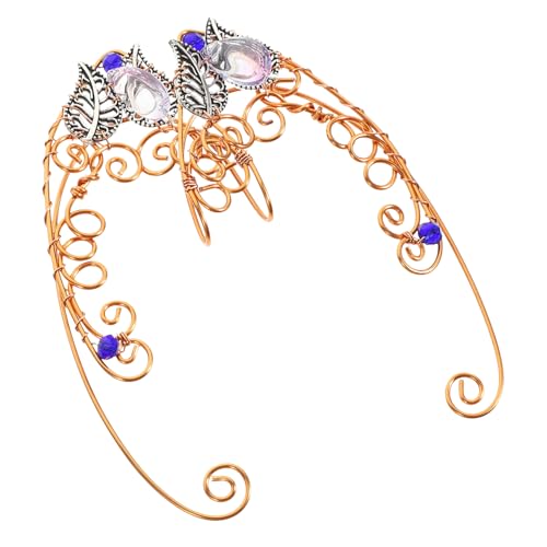 AKOOSY Ear Damen Ohrklammern für Ohrlöcher Handgefertigte Elfen ohrringe aus Robustem Material Langlebiger Modeschmuck für Mädchen und Frauen Einzigartiges Design mit Zartem Farbverlauf von AKOOSY