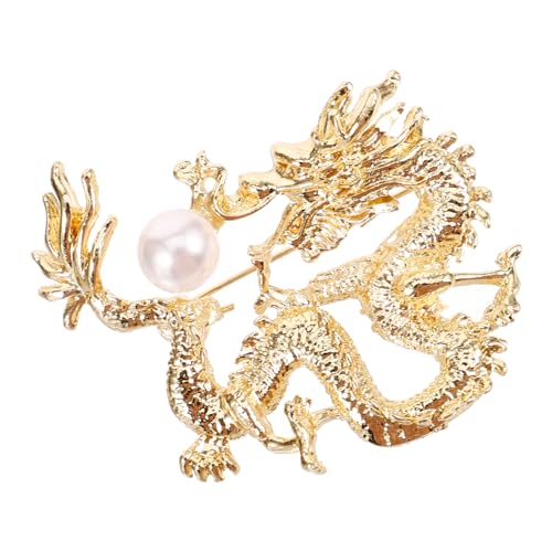AKOOSY Einzigartige Drachen Brosche Dekorative Anstecknadel Chinesischer Stil für Damen und Herren Langlebige Verarbeitung Modisches Accessoire von AKOOSY