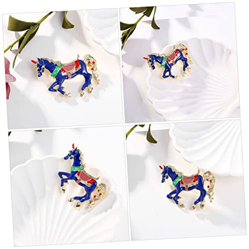 AKOOSY Einzigartige Emaille Pferdebrosche Metall Anstecknadel für Kleidung und Taschen Langlebig und Modisch Unisex Accessoire für Pullover Schals Hüte und Anzüge für von AKOOSY