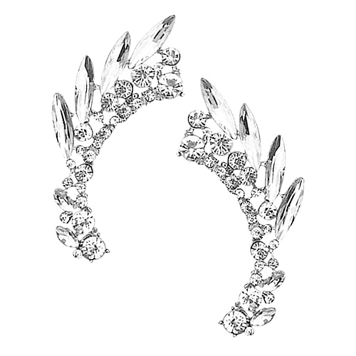 AKOOSY Einzigartige Ohrclips mit Funkelnden Strasssteinen Leichte Kleine Ohrmanschetten für Damen und Teenager Modischer Schmuck für Alltag Partys Geburtstage und Besondere Anlässe von AKOOSY