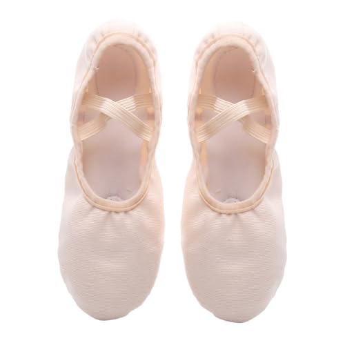 AKOOSY Elastische Leichte Ballettschläppchen mit Rutschfester Sohle Flexiblen Tanzschuhen für Yoga Ballett und Moderne Tänze Unisex und Erwachsene Weiches Material Praktischer Slip Stil von AKOOSY
