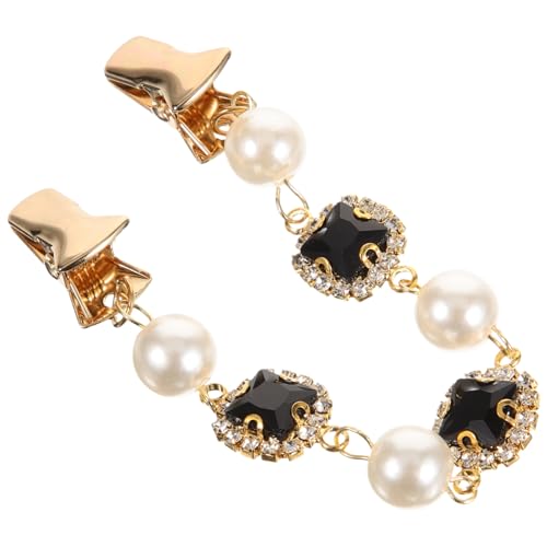 AKOOSY Elegante Perlen Brosche Cardigan Clip Vintage Stil Pullover Kragenhalter Modischer Schalclip für Damen Langlebiger Schmuck Stilvolle Jacken Accessoire von AKOOSY