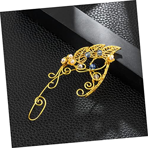AKOOSY Fairy Ear Cuff Ohrclips für Damen Handgefertigt nicht Durchstochen Zarte Elfenohrringe mit Dreiblättrigem Design Leichte Legierung für Hochzeit Party Cosplay von AKOOSY